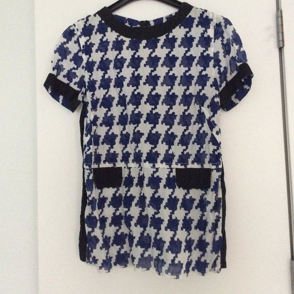 Marni Houndstooth Tunic Top - Picture 1 of 7